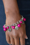 Lotus Lagoon - Pink Bracelet - Paparazzi Accessories Bracelet Bedazzle Me Pretty Mobile Fashion Boutique