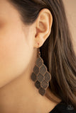 Loud and Leafy - Copper Earrings - Paparazzi Accessories Earrings Bedazzle Me Pretty Mobile Fashion Boutique