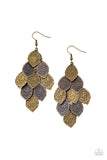 Loud and Leafy - Multi Earrings - Paparazzi Accessories Earrings Bedazzle Me Pretty Mobile Fashion Boutique