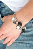 Love Doves - Black Bracelet - Paparazzi Accessories Bracelet Bedazzle Me Pretty Mobile Fashion Boutique