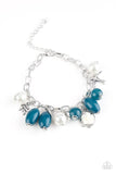 Love Doves - Blue Bracelet - Paparazzi Accessories Bracelet Bedazzle Me Pretty Mobile Fashion Boutique