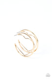 Love Goes Around - Gold Earrings - Paparazzi Accessories Earrings Bedazzle Me Pretty Mobile Fashion Boutique
