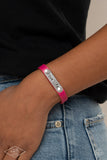 Love Life - Pink Bracelet - Paparazzi Accessories Bracelet Bedazzle Me Pretty Mobile Fashion Boutique