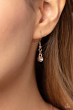 LOVE-Locked - Rose Gold Necklace - Paparazzi Accessories Necklace Bedazzle Me Pretty Mobile Fashion Boutique