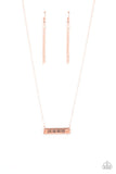 Love One Another - Copper Necklace - Paparazzi Accessories Necklace Bedazzle Me Pretty Mobile Fashion Boutique