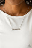Love One Another - Silver Necklace - Paparazzi Accessories Necklace Bedazzle Me Pretty Mobile Fashion Boutique