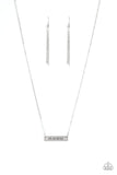 Love One Another - Silver Necklace - Paparazzi Accessories Necklace Bedazzle Me Pretty Mobile Fashion Boutique
