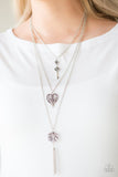 Love Opens All Doors - Purple Necklace - Paparazzi Accessories Necklace Bedazzle Me Pretty Mobile Fashion Boutique