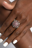 Love ROSE - Pink Ring - Paparazzi Accessories Ring Bedazzle Me Pretty Mobile Fashion Boutique