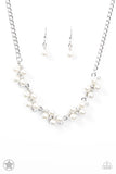 Love Story - White Necklace - Paparazzi Accessories Necklace Bedazzle Me Pretty Mobile Fashion Boutique