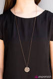 Love The One You Got - Copper Necklace - Paparazzi Accessories Necklace Bedazzle Me Pretty Mobile Fashion Boutique