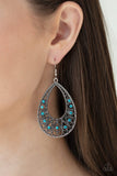 Love To Be Loved - Blue Earrings - Paparazzi Accessories Earrings Bedazzle Me Pretty Mobile Fashion Boutique