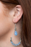 Lovely Lucidity - Blue Earrings - Paparazzi Accessories Earrings Bedazzle Me Pretty Mobile Fashion Boutique