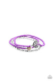 Lovers Loot - Purple Bracelet - Paparazzi Accessories Bracelet Bedazzle Me Pretty Mobile Fashion Boutique