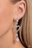 Lovers Lure - Pink Post Earrings - Paparazzi Accessories Post Earrings Bedazzle Me Pretty Mobile Fashion Boutique