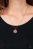 Lovestruck Shimmer - Copper Necklace - Paparazzi Accessories Necklace Bedazzle Me Pretty Mobile Fashion Boutique