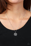 Lovestruck Shimmer - Silver Necklace - Paparazzi Accessories Necklace Bedazzle Me Pretty Mobile Fashion Boutique