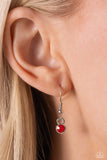 Loving Landmark - Red Necklace - Paparazzi Accessories Necklace Bedazzle Me Pretty Mobile Fashion Boutique
