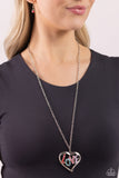 Loving Landmark - Red Necklace - Paparazzi Accessories Necklace Bedazzle Me Pretty Mobile Fashion Boutique