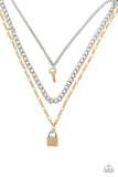 Low Key Layers - Multi Necklace - Paparazzi Accessories Necklace Bedazzle Me Pretty Mobile Fashion Boutique