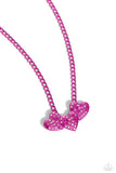 Low-Key Lovestruck - Pink Necklace - Paparazzi Accessories Necklace Bedazzle Me Pretty Mobile Fashion Boutique