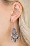 Lower East WILDSIDE - Brown Earrings - Paparazzi Accessories Earrings Bedazzle Me Pretty Mobile Fashion Boutique