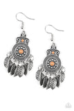 Lower East WILDSIDE - Brown Earrings - Paparazzi Accessories Earrings Bedazzle Me Pretty Mobile Fashion Boutique