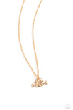 Loyal Companion - Gold Necklace - Paparazzi Accessories Necklace Bedazzle Me Pretty Mobile Fashion Boutique