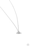 Loyal Companion - Silver Necklace - Paparazzi Accessories Necklace Bedazzle Me Pretty Mobile Fashion Boutique