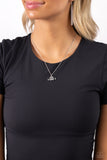 Loyal Companion - Silver Necklace - Paparazzi Accessories Necklace Bedazzle Me Pretty Mobile Fashion Boutique