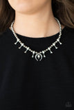 Luck Of The West - White Necklace - Paparazzi Accessories Necklace Bedazzle Me Pretty Mobile Fashion Boutique