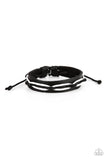 Lucky Locomotion - Black Bracelet - Paparazzi Accessories Bracelet Bedazzle Me Pretty Mobile Fashion Boutique