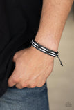 Lucky Locomotion - Black Bracelet - Paparazzi Accessories Bracelet Bedazzle Me Pretty Mobile Fashion Boutique