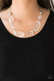 Luminous Luminary - White Necklace - Paparazzi Accessories Necklace Bedazzle Me Pretty Mobile Fashion Boutique