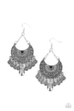 Lunar Allure - Black Earrings - Paparazzi Accessories Earrings Bedazzle Me Pretty Mobile Fashion Boutique