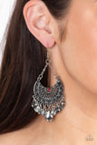 Lunar Allure - Red Earrings - Paparazzi Accessories Earrings Bedazzle Me Pretty Mobile Fashion Boutique