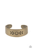 Lunar Effect - Brass Bracelet - Paparazzi Accessories Bracelet Bedazzle Me Pretty Mobile Fashion Boutique