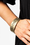 Lunar Effect - Brass Bracelet - Paparazzi Accessories Bracelet Bedazzle Me Pretty Mobile Fashion Boutique