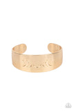 Lunar Effect - Gold Bracelet - Paparazzi Accessories Bracelet Bedazzle Me Pretty Mobile Fashion Boutique