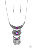 Lunar Enchantment - Pink Necklace - Paparazzi Accessories Necklace FS-Bedazzle Me Pretty Mobile Fashion Boutique