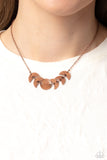 LUNAR Has It - Copper Necklace - Paparazzi Accessories Necklace Bedazzle Me Pretty Mobile Fashion Boutique