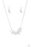 LUNAR Has It - Silver Necklace - Paparazzi Accessories Necklace Bedazzle Me Pretty Mobile Fashion Boutique