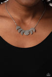 LUNAR Has It - Silver Necklace - Paparazzi Accessories Necklace Bedazzle Me Pretty Mobile Fashion Boutique