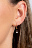 Lunar Lagoon - Gold Necklace - Paparazzi Accessories Necklace Bedazzle Me Pretty Mobile Fashion Boutique