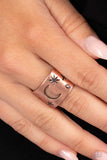 Lunar Levels - Copper Ring - Paparazzi Accessories Ring Bedazzle Me Pretty Mobile Fashion Boutique