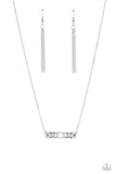 LUNAR or Later - Silver Necklace - Paparazzi Accessories Necklace Bedazzle Me Pretty Mobile Fashion Boutique