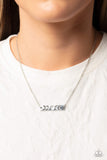 LUNAR or Later - Silver Necklace - Paparazzi Accessories Necklace Bedazzle Me Pretty Mobile Fashion Boutique