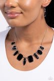 Luscious Luxe - Black Necklace - Paparazzi Accessories Necklace Bedazzle Me Pretty Mobile Fashion Boutique