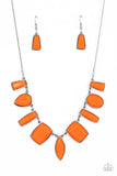 Luscious Luxe - Orange Necklace - Paparazzi Accessories Necklace Bedazzle Me Pretty Mobile Fashion Boutique
