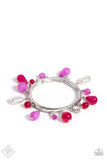 Lush Landscaping - Pink Bracelet - Paparazzi Accessories Bracelet Bedazzle Me Pretty Mobile Fashion Boutique